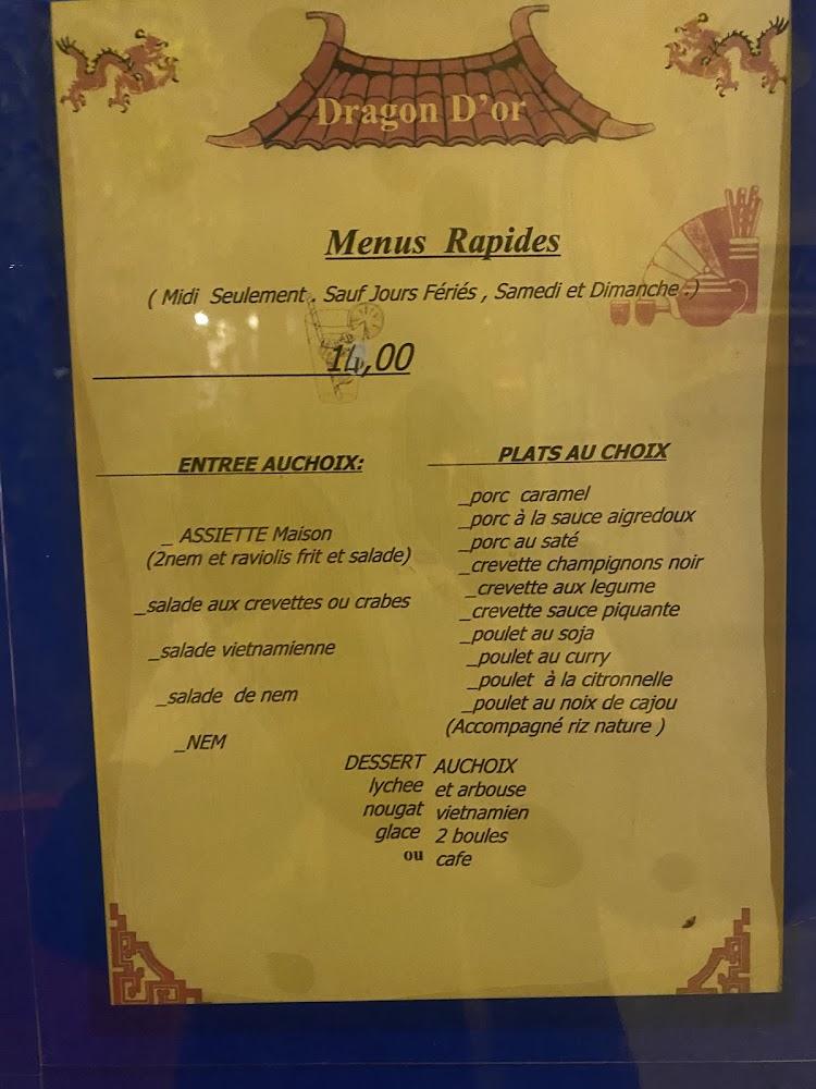 Dragon d'Or - Menu Image 4